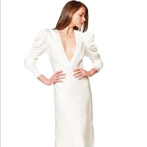 Bardot Zaria Satin Midi Dress